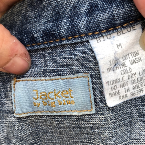 Jacket by big blue jean jacket with pockets - Picture 6 of 6